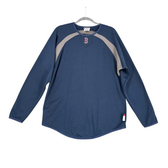 Boston Red Sox Vintage Long Sleeve‎ Crew Neck Embroidered Mens Sports Jersey XL - Picture 1 of 7